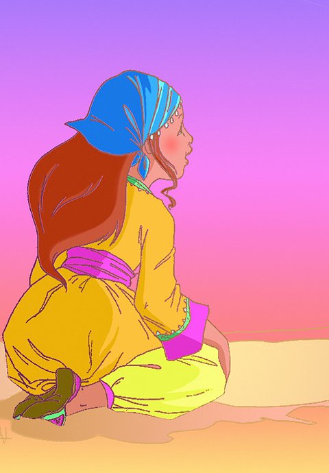 Illustration Samira et la Rose des Sables